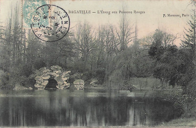 75 PARIS BAGATELLE TEICH MIT ROTEN FISCHEN - 39517