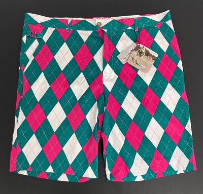 Royal & Awesome Golfshorts Par-gyle Argyle Neuheit Junggesellenabschied Verkleiden 44 neu mit Etikett