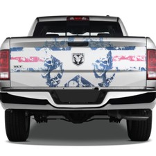 Air Force Roundel Skulls Tailgate USA Graphic Car Truck Wrap Pickup Decal Vinyl