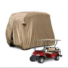 Heavy Duty Waterproof 210D Golf Cart Cover Tarp Oxford for 4 Passenger Club Car