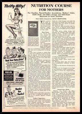 1942 Kleenex ''Pop-Up'' Box Busty Brunette Hold Your Hats, Girls! Vintage Print Ad