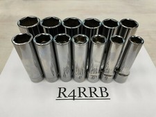 Snap-on Tools Usa New 13pc 12 Drive Metric Deep 6 Point Socket Set 313tsmya