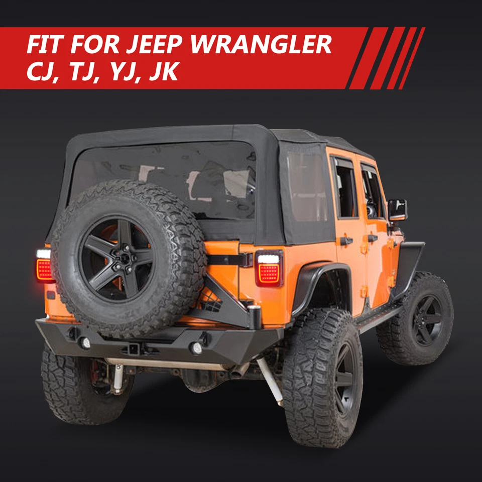 Smoked 83 LED Tail Lights Reverse Brake License Plate For Kenworth Mack Trucks Foto 2 de 4