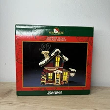 Kurt S. Adler Snowtown Village Claus and Co Workshop Lighted Christmas House