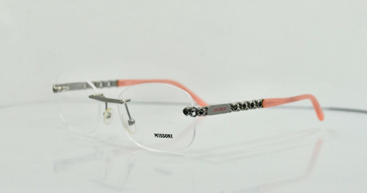 100% Authentic Missoni Clear Frame Sunglasses Missoni - M60 COL A Vintage 90s Sunglasses – Ed & Sarna  main image 4
