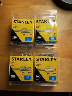 Stanley PSS44-1B Stanley Pss44 1 B Steel Rivets 1/8'' X 1/4'', 400 Rivets.