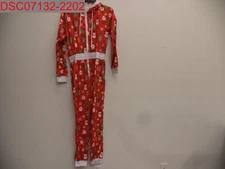 Lollo Vita Women's Red Christmas Zip Up Hooded Pajama, Size S X0030LH4GZ