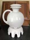 Vintage Frankoma Pottery #82 White Carafe and Warmer