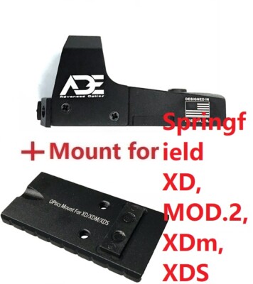 ADE RD3-006 GREEN Dot Reflex Sight Pistol + Springfield XD,MOD.2
