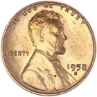 1958 D Lincoln Wheat Cent Penny Uncirculated