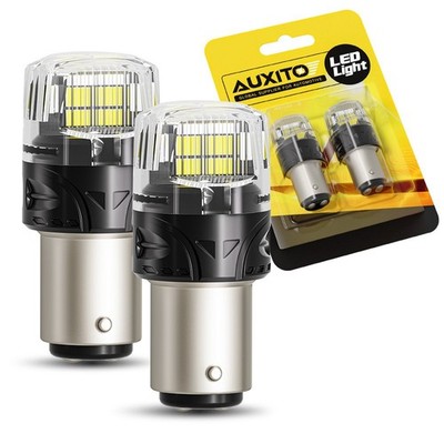 1157 LED Light Bulbs 6500K White 7528 2057 2357 BAY15D Brake Signal Light Bulbs