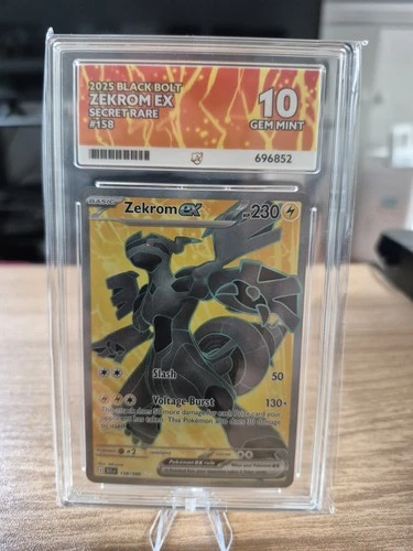 Pokémon TCG Zekrom EX 158/086 Black Bolt - ACE 10 (Perfect Subgrades!)