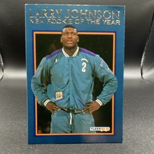 Fleer 1992-93 #10 Larry Johnson Rookie of the Year Charlotte Hornets Insert