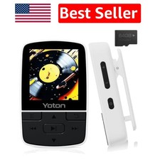 Compact 64GB Bluetooth MP3 Player with Sports Clip - Independent Volume Control