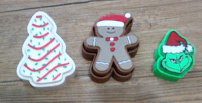 NEW 3D printed CHRISTMAS THEME fidget clickers U PICK tree gingerbread grinch