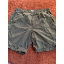Columbia PFG Backcast III Water Shorts Men Large Army Green Fishing Trunks UPF50
