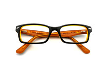 RAY-BAN RB1530 3588 ORANGE JUNIOR AUTHENTIC FULL RIM EYEGLASSES FRAMES 48-16-130