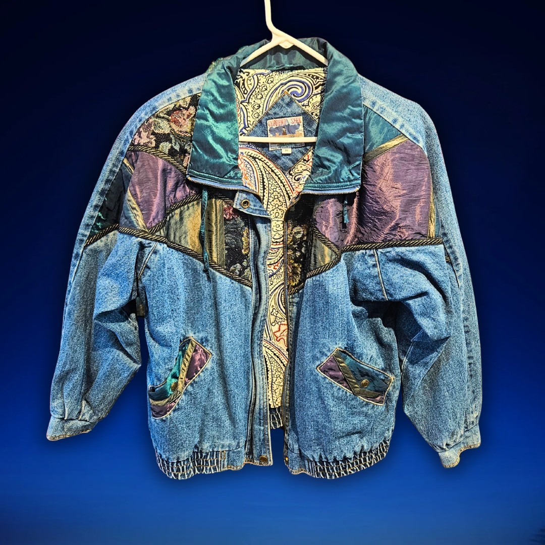 Vintage Current SEEN Woman's Patchwork Denim Jack… - image 1