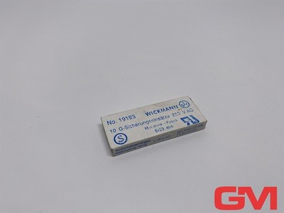 VE 10x Wickmann G-Sicherungseinsatz 250V AC 19195 miniature fuses 1A 5x20mm