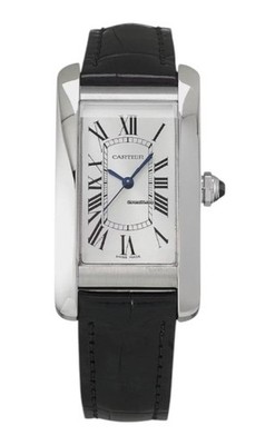 Cartier WSTA0017 Tank Americaine Steel Automatic 22.60mm X 41.60mm MSRP $5600