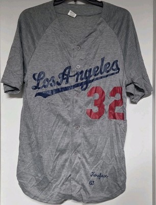 Los Angeles LA Dodgers 1963 Sandy Koufax #32 Men M Jersey SGA
