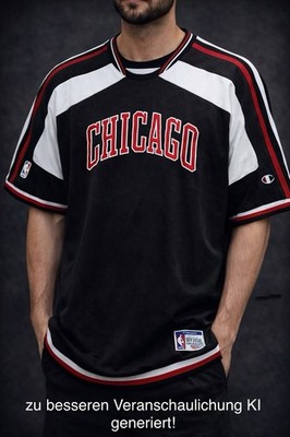 Chicago Bulls NBA Champion Official Shooting Shirt 1990 s Vintage SIZE XL