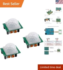 Reliable HC-SR501 PIR Motion Detector with Adjustable Delay & Dual Trigger Modes