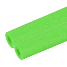 2Pcs 13/16"(20mm)IDx3.3FTx1.97" Pipe Insulation Foam Tube Pool Noodles Green