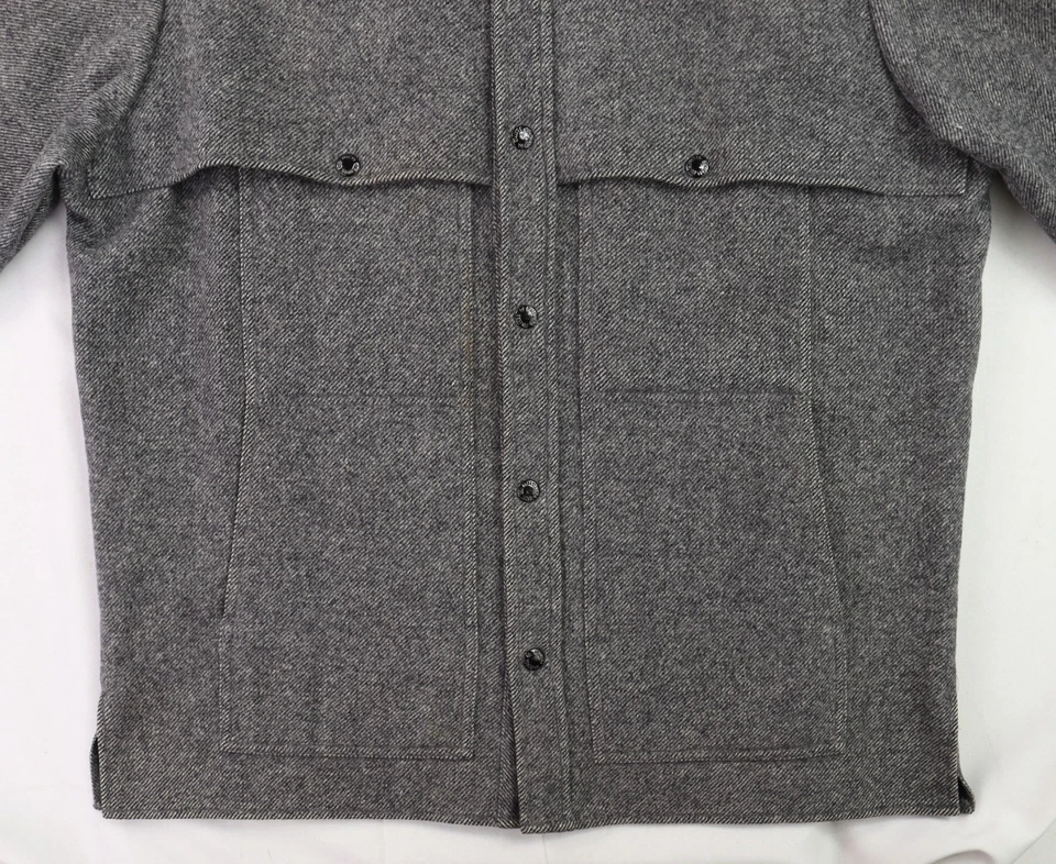 Camisa Top De Colección Filson EE. UU. Para Hombre Grande 44 Tweed Lana 95 Cruiser Rayas Foto 3 de 4