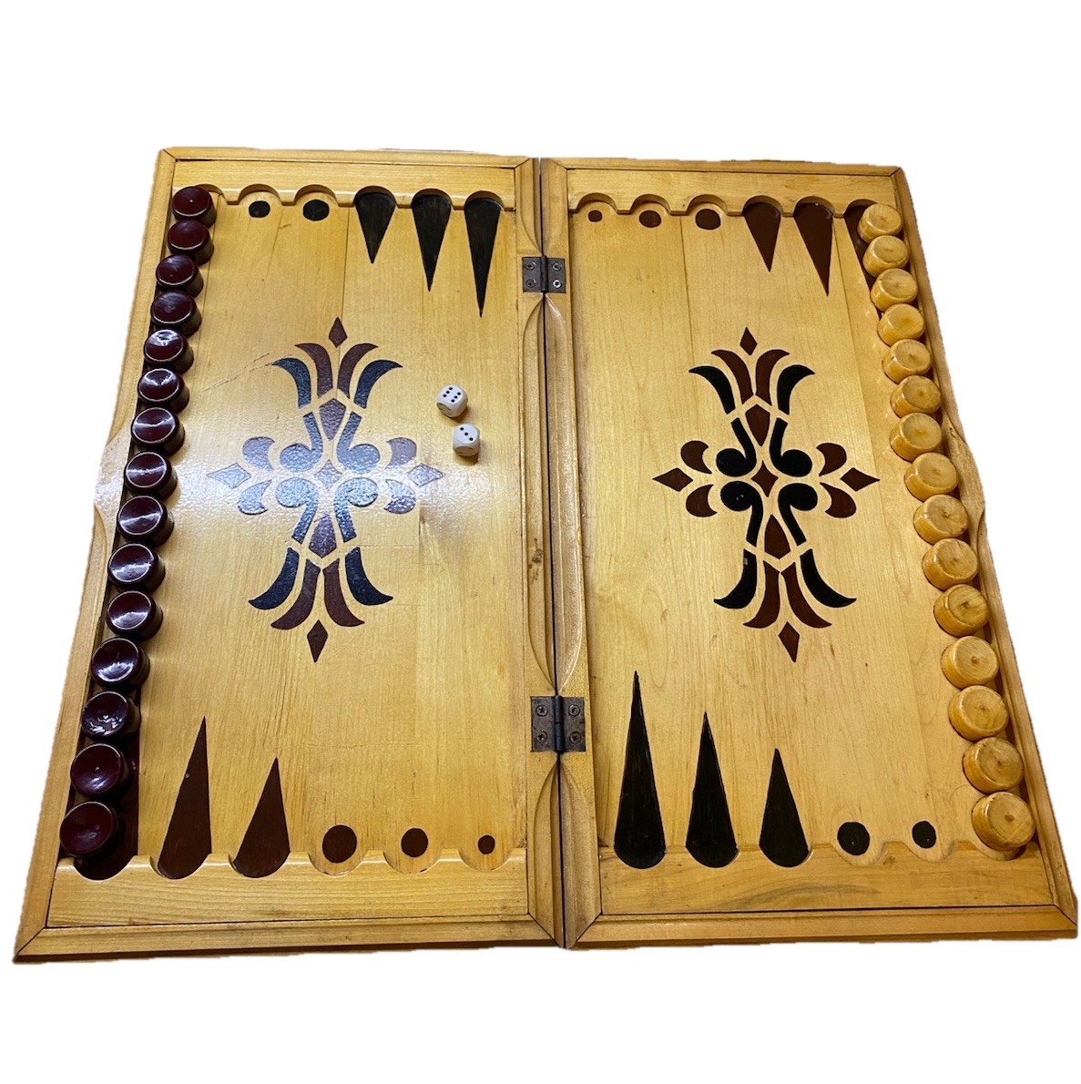 Staroyun Antique Backgammon en Noyer, 25 x 49 x 75 cm - Version Anglaise Staroyun Antique Backgammon en Noyer, 25 x 49 x 75 cm - Version Anglaise