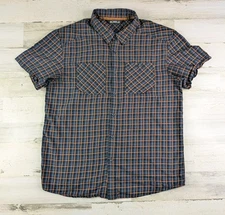 Arcteryx Shirt Mens Large Plaid Cotton Wool Tranzat Button Up