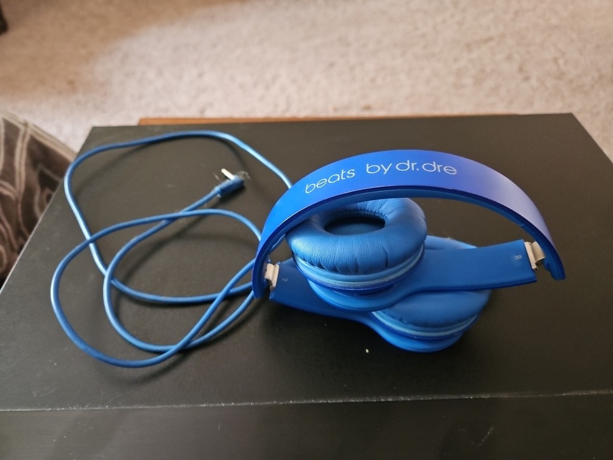 Beats by Dr. Dre Solo HD Headphones Blue wired | eBay