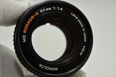 Minolta MD Rokkor-X 50mm f/1.4 prime lens