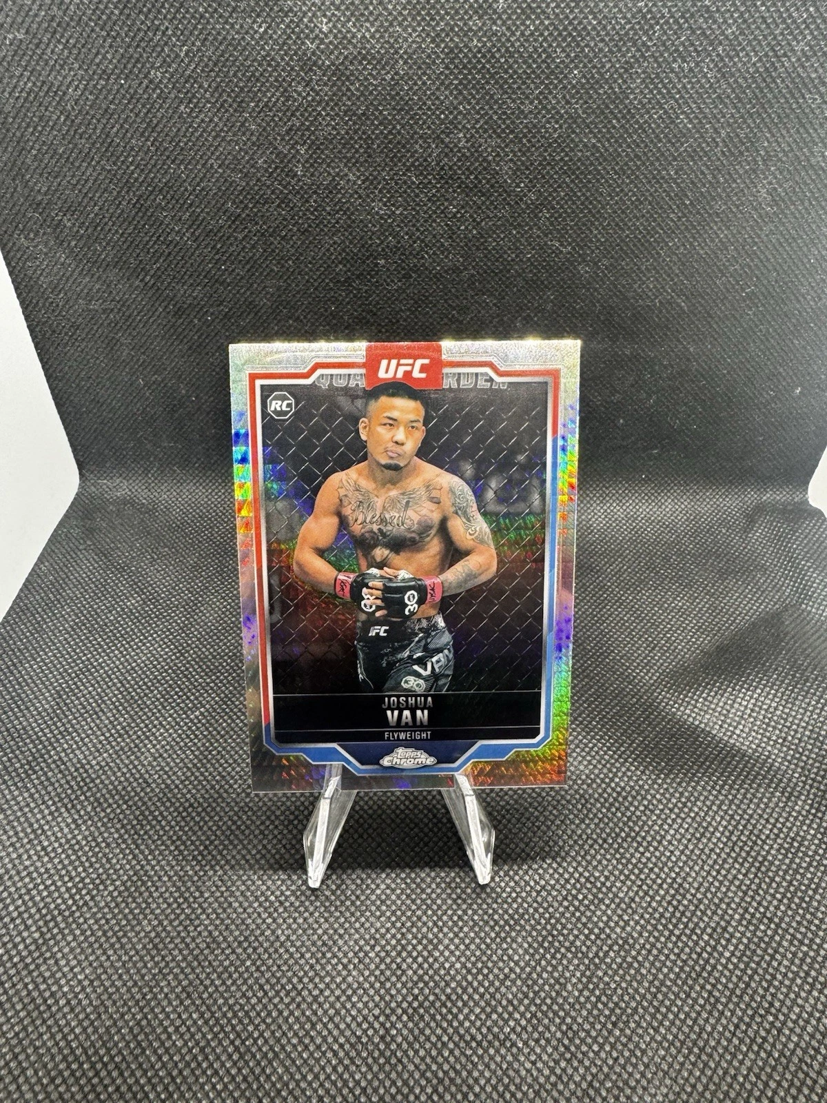 2025 Topps Chrome UFC - Joshua Van #136 Geometric Refractor (RC)