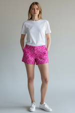 Southern Tide Womens Pink Print Chino Shorts Size 4 Coastal Resort Summer