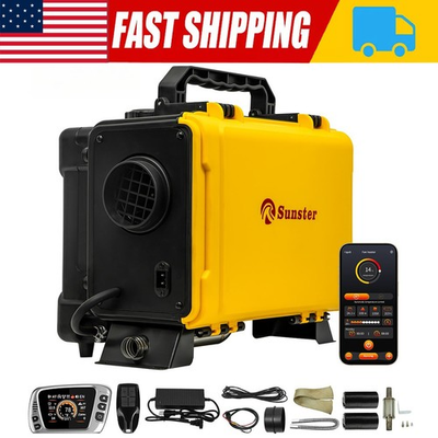 #ad Sunster Diesel Heater 8KW 12V DC amp; 110V AC W Bluetooth Parking Heater RV Car US $132.99