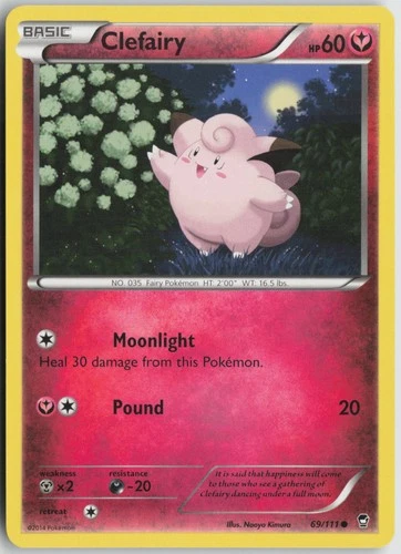 Clefairy (69) Common Normal XY - Furious Fists 69/111 LP
