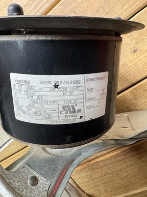 InterLink YSLB-130-8-B002 Condenser Fan Motor 230V 1/6HP 100483-33 (Y2CE)
