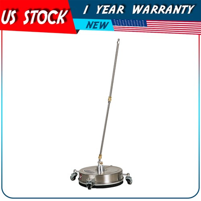 #ad 13quot; Stainless Steel Surface Cleaner Attachment Pressure Washer w 4 Wheel $68.09