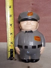 1950s Vintage Schmidt Beer Advertising Fat Man Coin Bank Figure