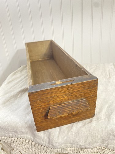 VINTAGE HOLZ HOLZ NÄHMASCHINE SCHUBLADE AUFBEWAHRUNG Perfekte Küche Display für - Bild 6 von 11
