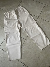 Marc Cain Schlupfhose Cream N5/42/44 Fakeleder / Neuwertig 