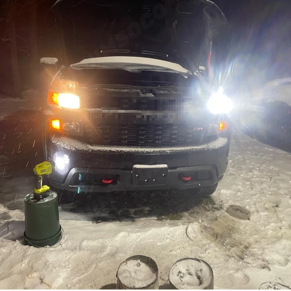 6x LED Headlights Hi/Low Fog Lights Bulbs 6500K For GMC Sierra 2500 HD 2003-2006 - Image 3 of 4