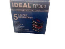 Ideal R7300 Replacement Ink Pad Red Ink Set Of 5! Unused