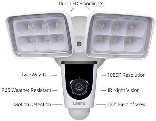 Lorex V261LCD-E 2MP 1080p 2-Wege Audio Innen/Außen Wi-Fi Flutlicht Kamera 🙂 - Bild 3 von 12