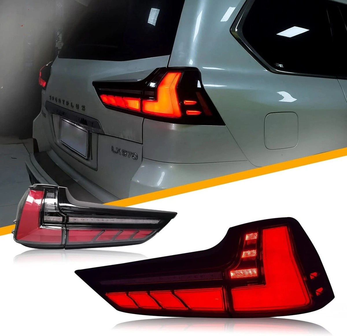 For Lexus LX570 2016-2019 Sequential LED Tail Lights Rear Turn