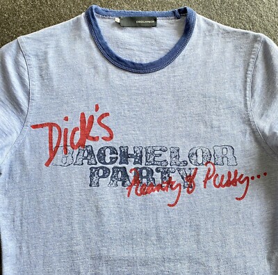 Dsquared2 S/S 2005 Western Pu**y Party S Di** Bachelor Plenty Shirt Tee Collect