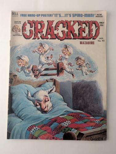 Vintage 1971 Cracked Magazine Spiro-Man Hang Up Poster Jan Issue 90 | eBay