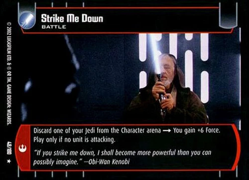 Star Wars TCG WOTC A New Hope Strike Me Down 48/180