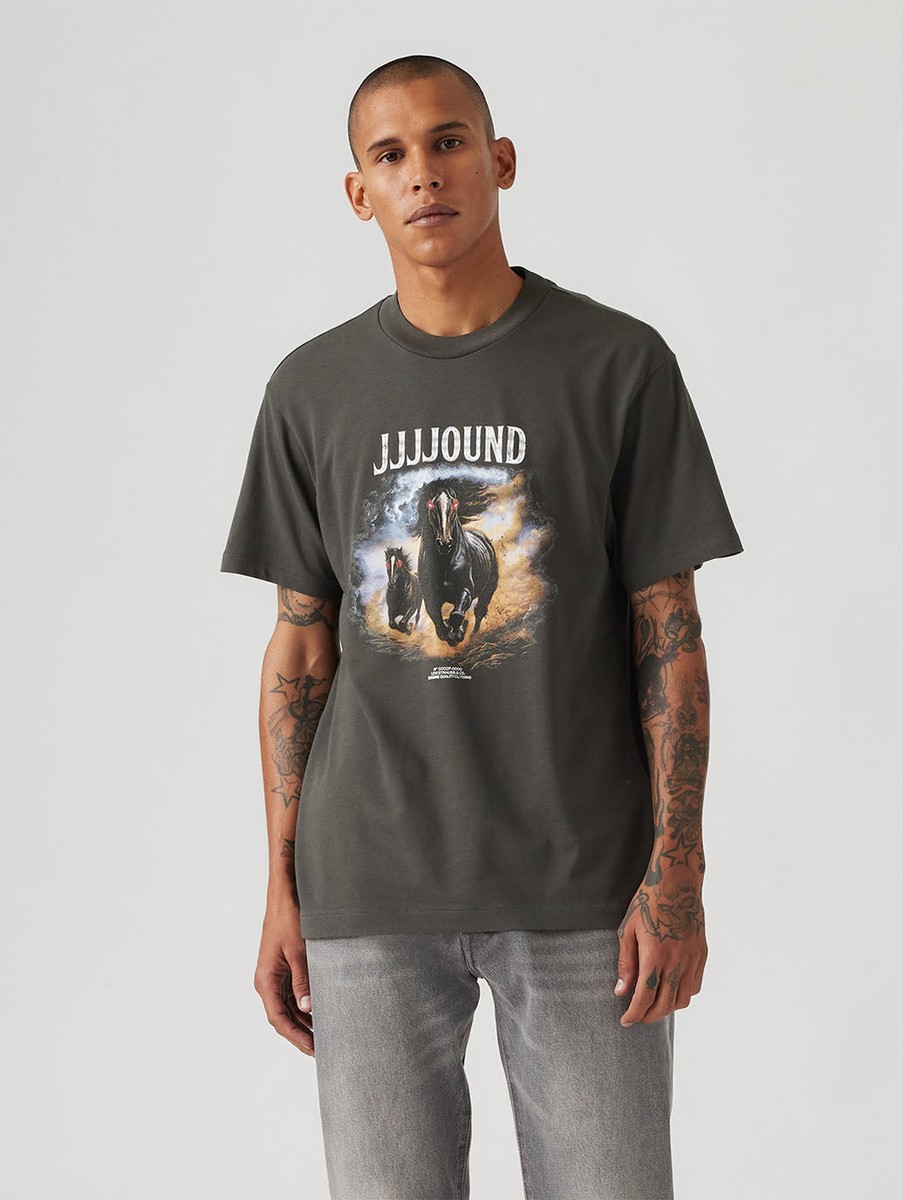 Levi's x JJJJound Horse Graphic Tee Black White 2colors Size XS